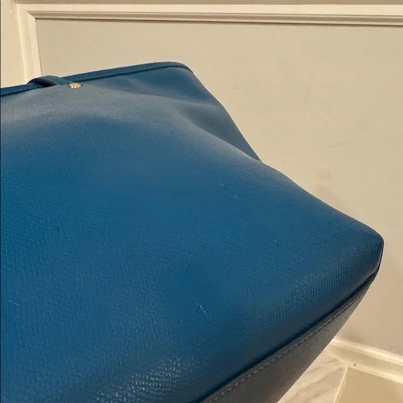 Coach Taxi Teal Leather Tote Bag - Picture 11 of 17